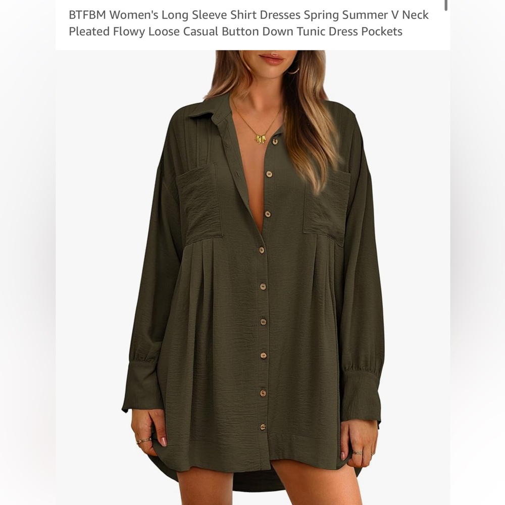 BTFBM Women’s shirt dresses Large